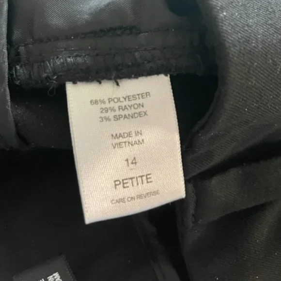 7th Avenue Black Slim-fit Stretchy Slacks - 12p - Picture 5 of 6